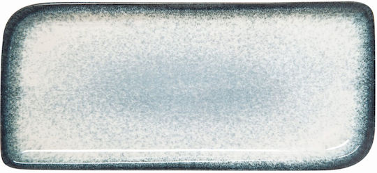 By Bone Servierplatte Rechteckig aus Porzellan Blau 30x17.5cm 6Stück