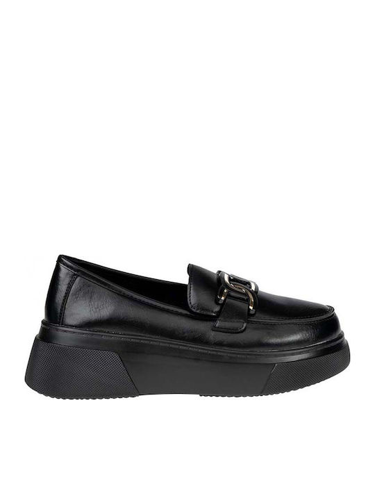 La Coquette Γυναικεία Loafers σε Μαύρο Χρώμα