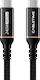 Cabletime Ct-usb4 Braided USB 4 Video Cable USB-C male - USB-C 240W Μαύρο 1m