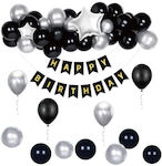 Set of 45 Balloons Black