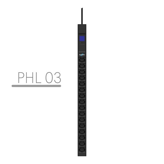 Πολύπριζο Rack Bluewalker Pdu Powerwalker Phl03 16xc13