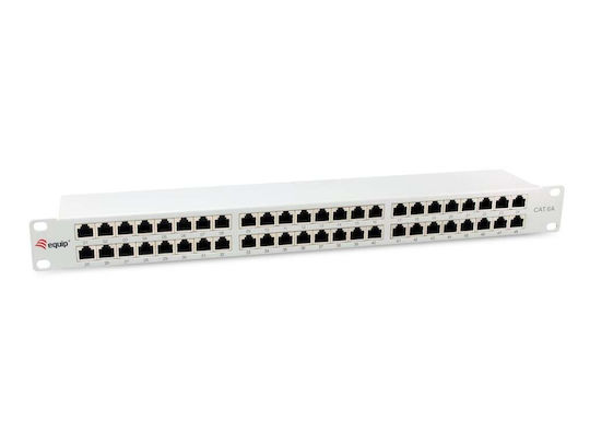 Equip Patch Panel για Rack 1U 19" 48 Θυρών cat6a Γκρι