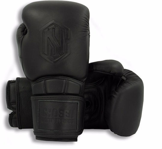 Chosen Boxing Gloves Leather for Competition Black