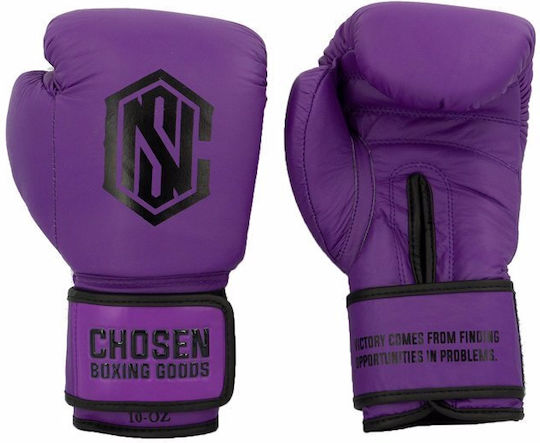 Chosen Mănuși de Box din Piele pentru Competiție Violet