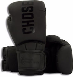 Chosen Boxing Gloves Made Of Synthetic Leather For Competition Black