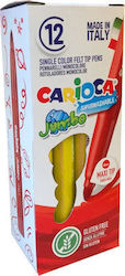 Комплект маркери Carioca от 12 броя в един цвят - жълто Carioca