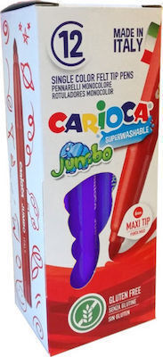 Carioca Markers Set of 12 Colors Monochrome Purple Carioca