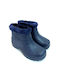 Ustyle Work Wellies Ankle with Fur Blue