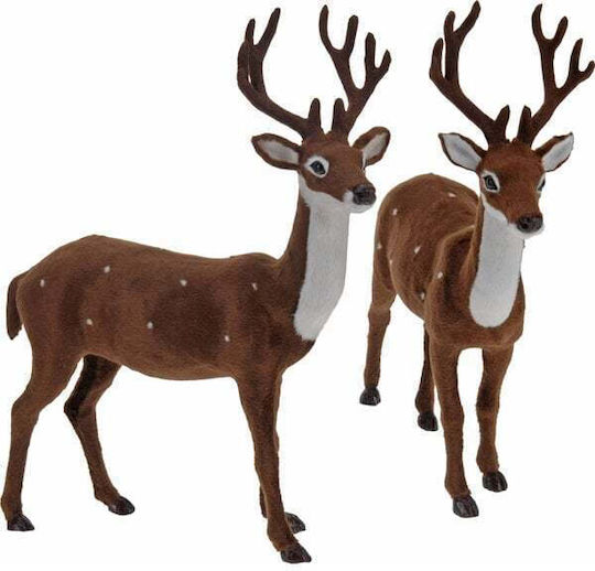 Koopman Christmas Plush Figure Deer Height 37cm (Μiscellaneous Designs)