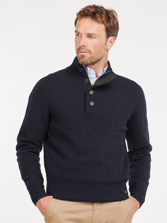 Barbour Langarm Pullover Blau