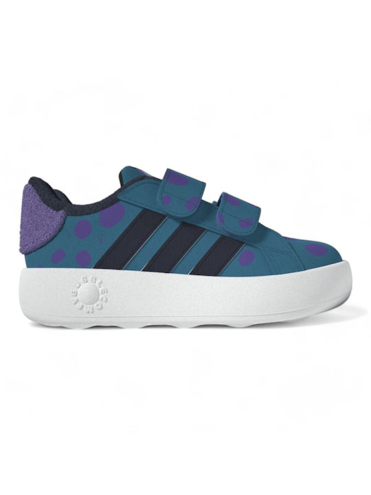 adidas Grand Court Kids Sneakers with Scratch Blue