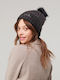 Beanie Beanie Knitted in Black color
