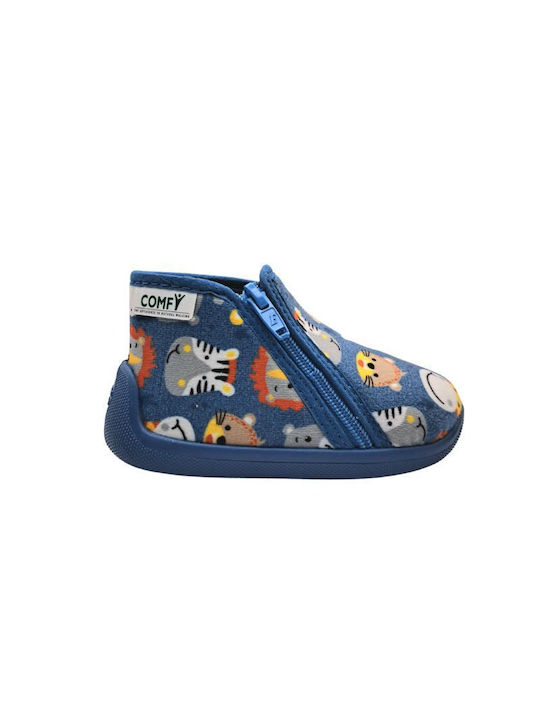 Comfy Anatomic Kids Slippers Blue