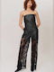 Women's Fabric Trousers Black