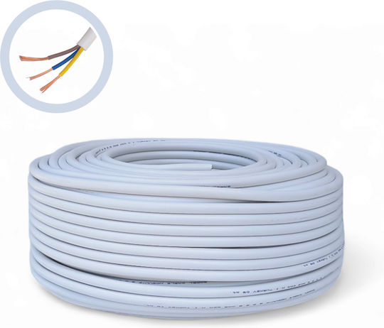 Cablu electric alb Premium 3x2.5 Myym Cca H05vv-f Tensiune 300/500v Cobi Smart