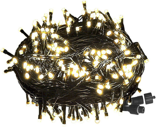 100 Светлини LED 5m. Топъл бял тип Лента 1бр