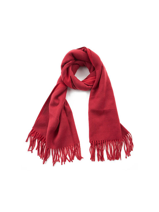 Verde Women's Wool Scarf Red