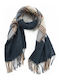 Verde Women's Wool Scarf Blue