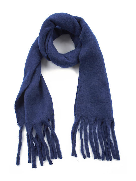 Verde Women's Wool Scarf Blue