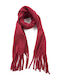 Women's Wool Scarf Burgundy