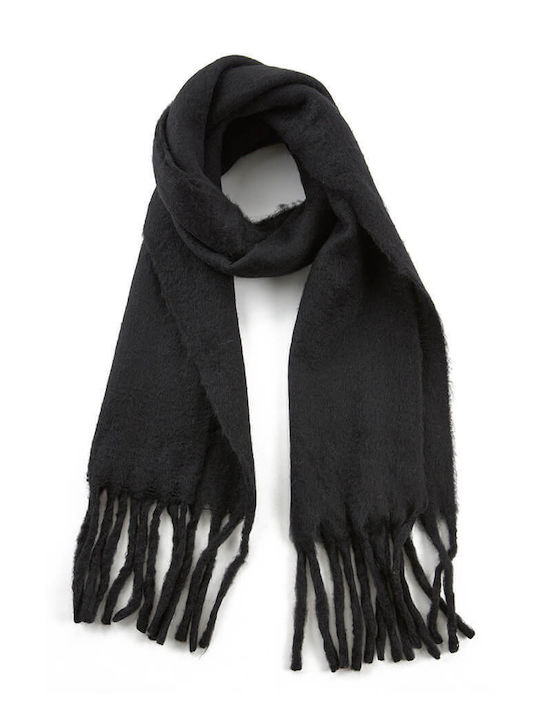 Verde Women's Wool Scarf Black