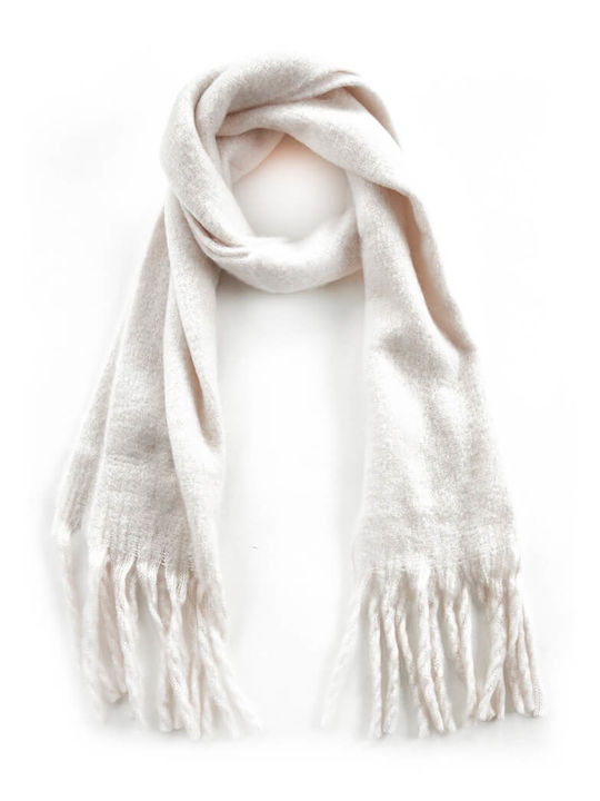 Verde Women's Wool Scarf White