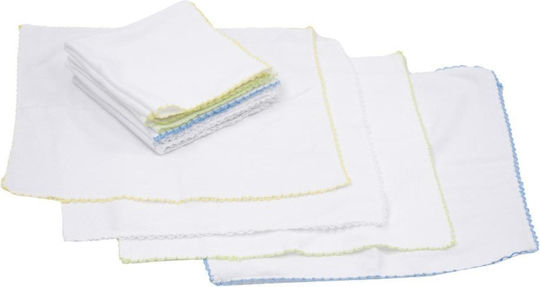 Kamtex Baby Λαβέτες Ώμου Σιελ 25x25εκ. 10τμχ
