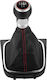Leather Luxe Leather Boot 5-Speed Shift Knob Ventilated Volkswagen Golf 5 6 Jetta Zgear-vw-25
