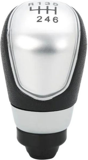 Buton din piele Luxe cu 6 trepte argintiu Ford Focus Mk2-Mk3 Fiesta Mk7 Mondeo Mk4 Kuga Mk1 Zgear-ford-04