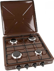 Countertop Burner Flüssiggas with 4 Burners Braun