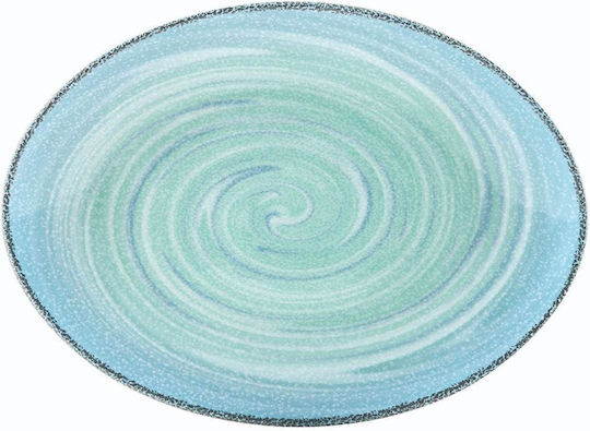 Rak Porcelain Platou de Servire Oval din Porțelan Albastru 1buc