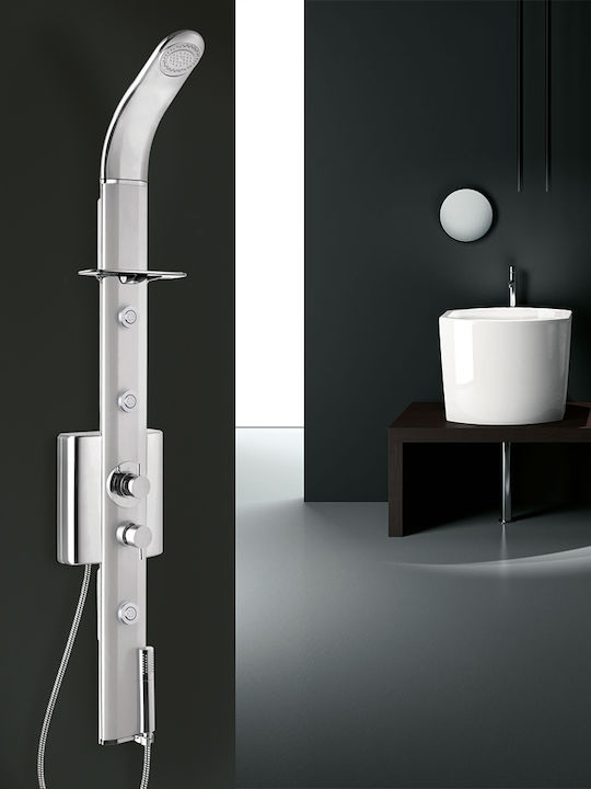 Dolce Vita Shower Column with Mixer Silver