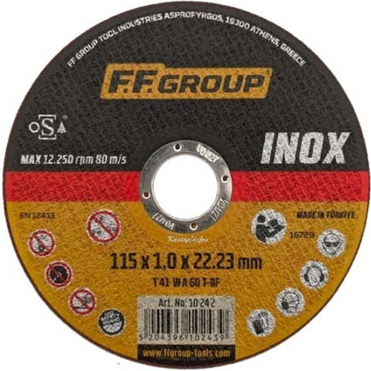 FFG Cutting Disc Metal Hole Diameter 115mm 25pcs