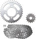 Chain and Sprockets Yamaha Crypton X 135 Chain 428-112L 39T 15T EK