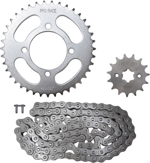 Chain and Sprockets Yamaha Crypton X 135 Chain 428-112L 39T 15T EK