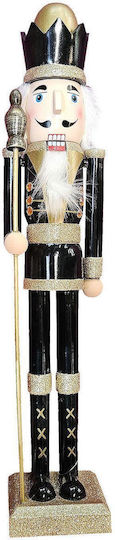 XMASfest Plastic Christmas Nutcracker Black