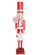 XMASfest Nutcracker de Crăciun Roșu din Plastic