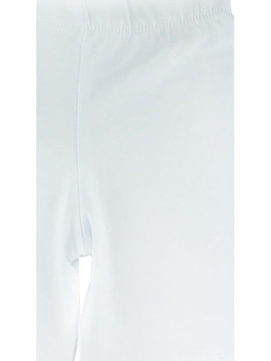 Kids Legging Cycling Short Plain White