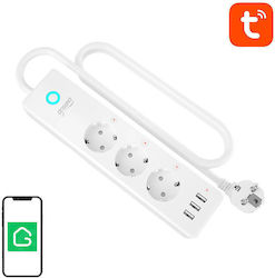 Gosund Power Strip with Surge Protection 4 Positions with 3 USB-A and Switch