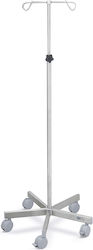 Mobile Stand D-71-1 Two Hooks Variable Height 130-210cm Load 15kg Stainless Steel