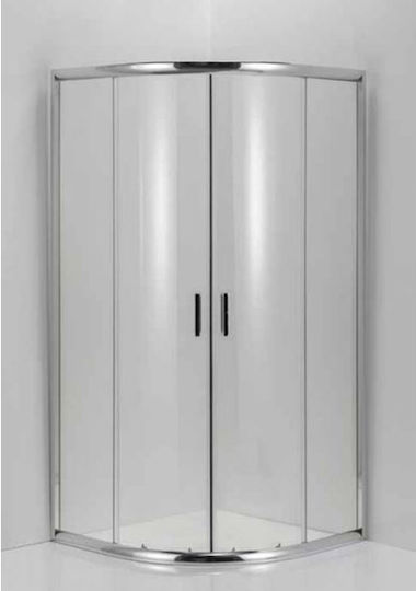 Crown 4000n Cabin for Shower with Sliding Door 90x190cm Clear Glass Chrome