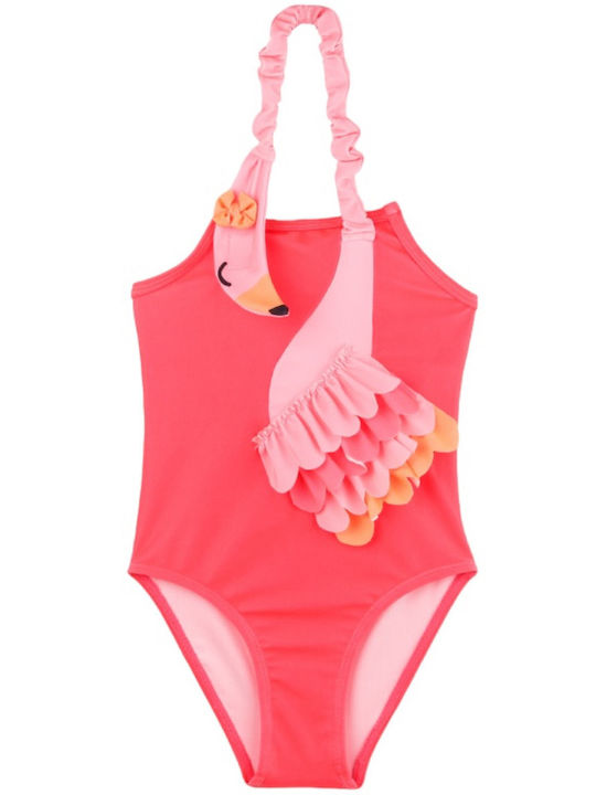 Joyce Summer Flamingo Kinder Badeanzug Einteilig Fuchsie