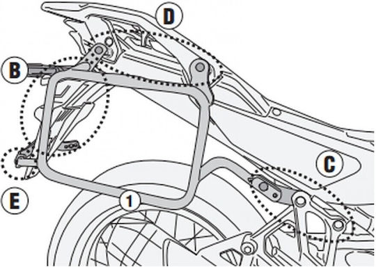 Kappa Side Mounts Honda XL 750 Transalp 23-24 KLO1201CAM