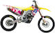 Blackbird Racing Sticker Set 2320aa Suzuki Rm-z 450 18-19 Suzuki Rm-z 250 19 Blue-pink-white-yellow