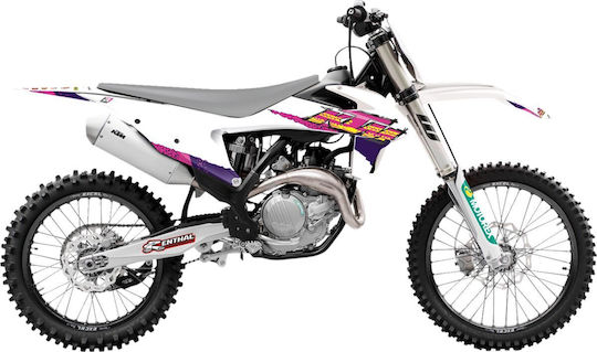Blackbird Racing Aufkleberset 2547aa Ktm Exc 300 Tpi 20-23 Ktm Exc 250 Tpi 20-23 Pink-Lila-Weiß