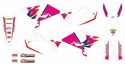 Комплект стикери Blackbird Racing 2242aa Yamaha Yz 250 02-21 Yamaha Yz 125 02-21 розово-бяло