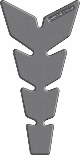 Tankaufkleber aus grauem Lederimitat mit Soft-Touch Cgan123p Druck