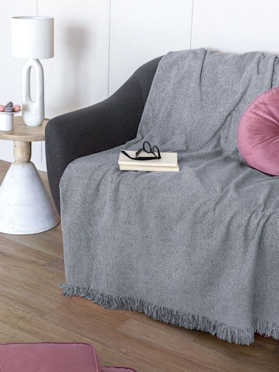 Palamaiki Ada Ριχτάρι Πολυθρόνας Chenille 180x180εκ. Grey