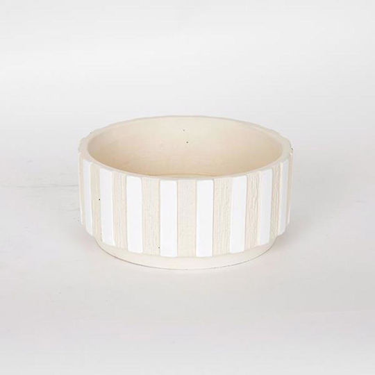 Plant Pot Concrete Beige 20x20x9cm 3 Pieces