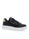 Damen Flatforms Sneakers Schwarz